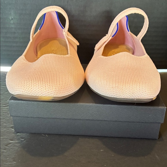 Rothy's Max Square Mary Jane Flats Light Pink with Single Strap - Picture 6 of 9